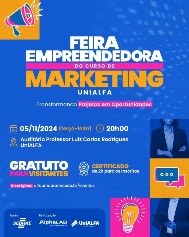 Feira Empreendedora do Curso de Marketing